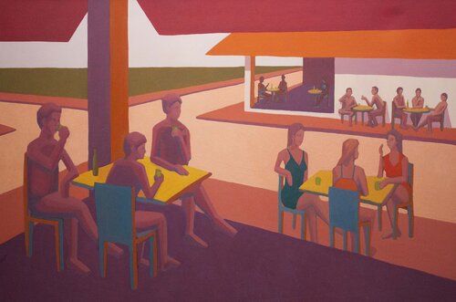 Bar du Coin van Eduardo Sampaio, Schilderij te koop op Singulart