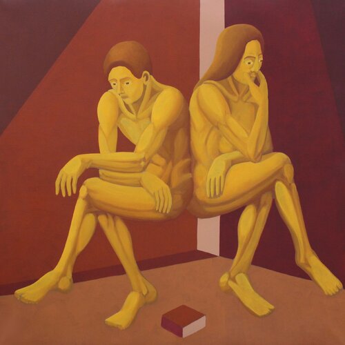 Mal du Siècle - Diptyque II di Eduardo Sampaio, Pittura in vendita su Singulart