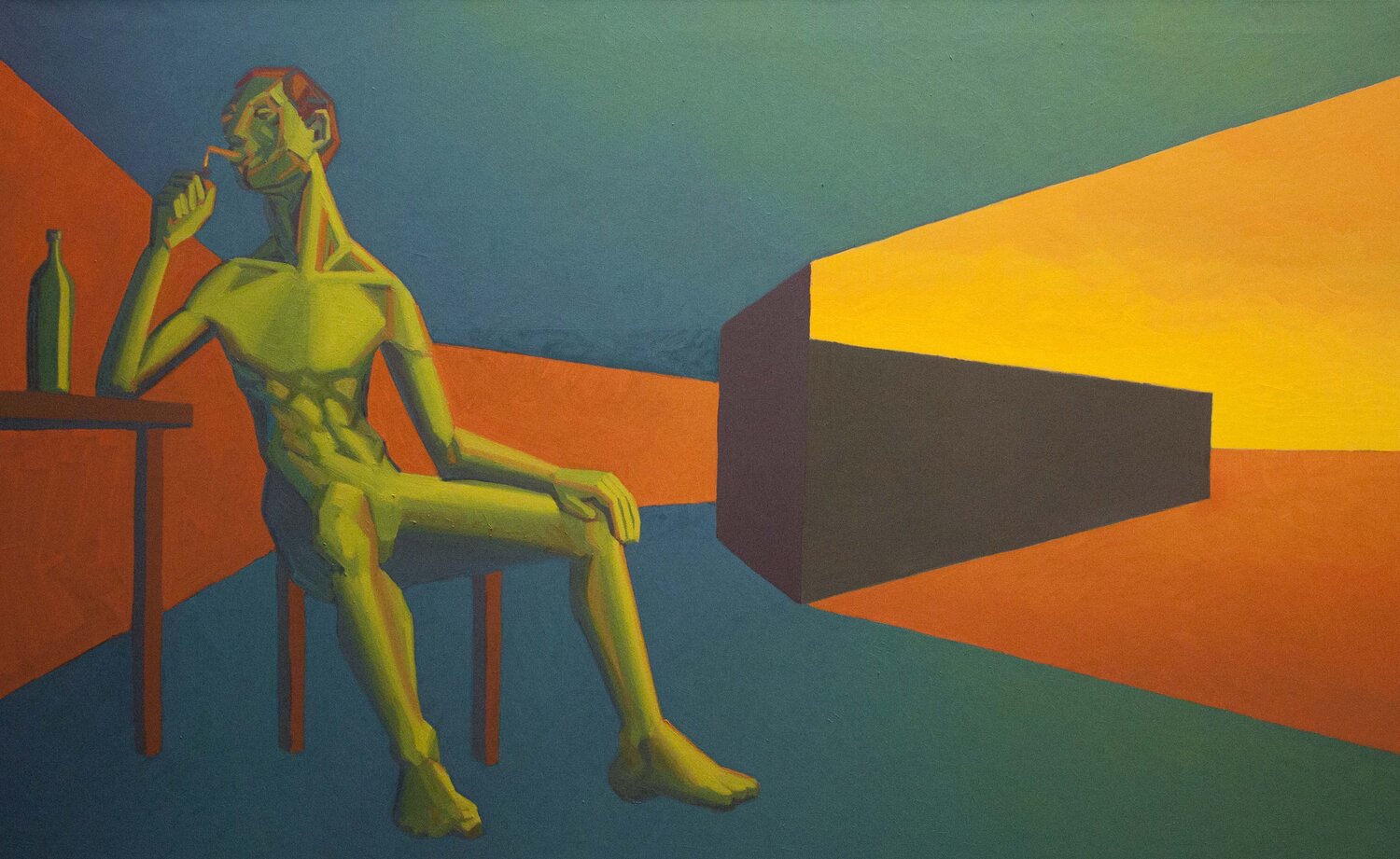 Espace Contemporain IV Eduardo Sampaio Originalgemälde zu verkaufen