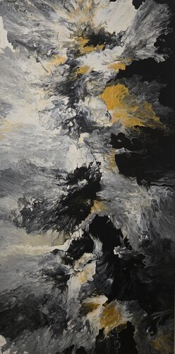 Souffle volcanique di Sania Labbe, Pittura in vendita su Singulart