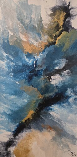 Au porte de l’Atlantide van Sania Labbe, Schilderij te koop op Singulart