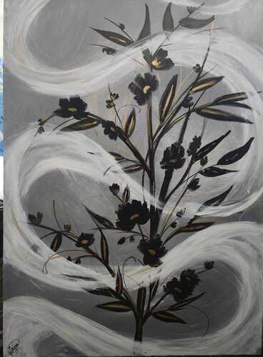 Le foulard d’or.    Lancement VIP 48hrs de La Valkyrie Artiste Peintre, Pintura a la venta en Singulart