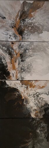 La cascade d’or de La Valkyrie Artiste Peintre, Pintura a la venta en Singulart