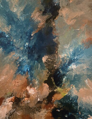 Passage d’un monde noyé par La Valkyrie Artiste Peintre, Peinture en vente sur Singulart