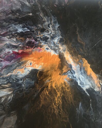 Braises émotionnelles par La Valkyrie Artiste Peintre, Peinture en vente sur Singulart