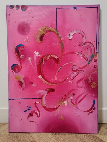 Pink view by Lamia Journey, Painting for Sale on Singulart
