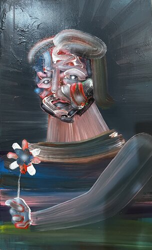 Dankesblüte van Julian Verweyen, Schilderij te koop op Singulart