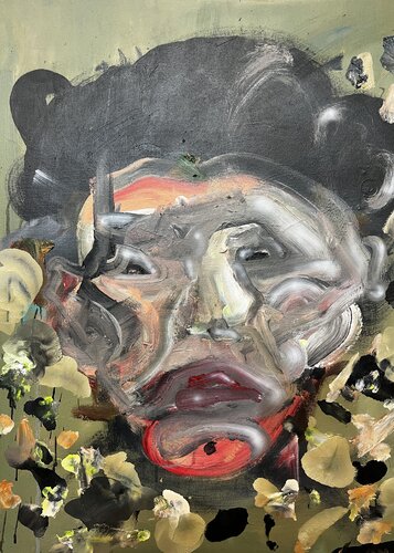 Nigro -Unter schwarzem Himmel par Julian Verweyen, Peinture en vente sur Singulart