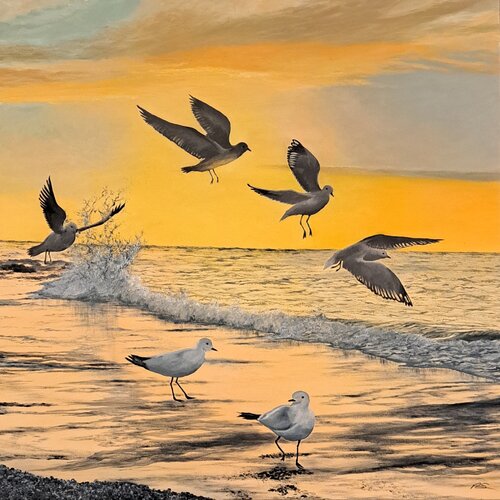 Sunrise Scramble by Philippa Storey, 油畫 for Sale on Singulart