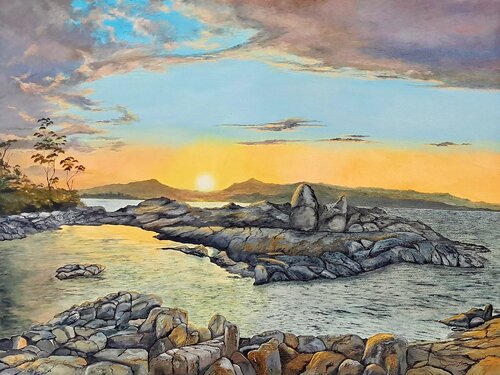 Farewell The Day by Philippa Storey, 油畫 for Sale on Singulart