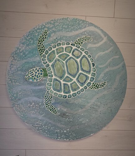 Žydroji lagūna di Edita Karčiauskienė, Pittura in vendita su Singulart