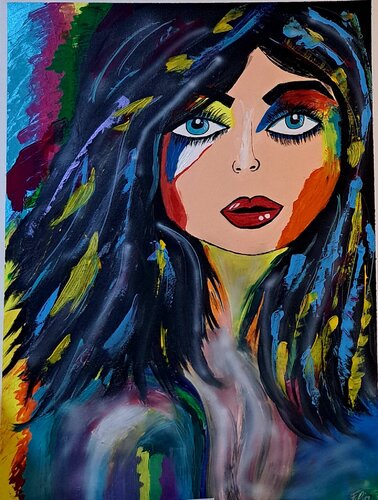The Queen of Emotions van Filis Güngör, Schilderij te koop op Singulart