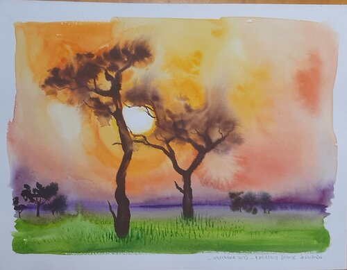 Horizonte de Fuego by Clara Eder, 絵画 for Sale on Singulart