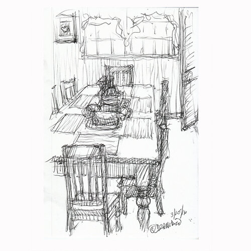 Easter Eve Pen and ink by David Zamudio, Drawing for Sale on Singulart