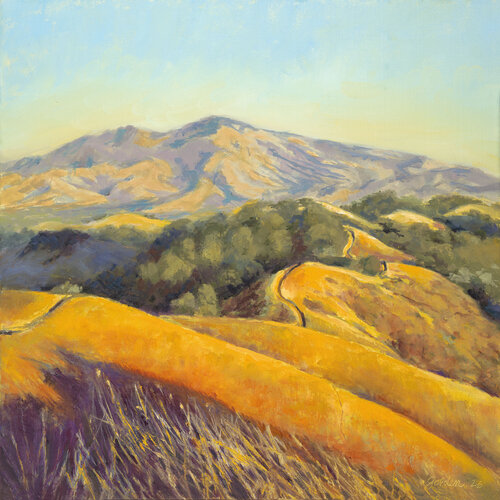 Pathway thru the Foothills of Mt. Diablo von Leslie Golden, Malerei kaufen auf Singulart