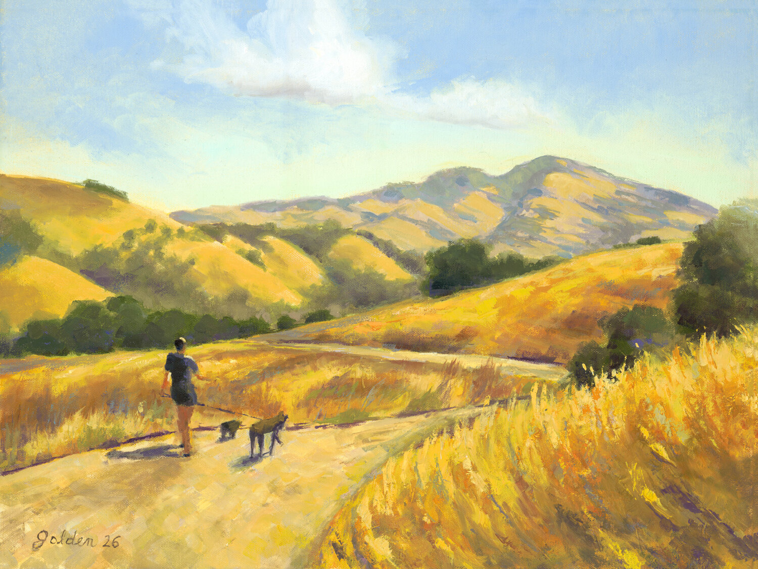 Briones Trail Leslie Golden Originalgemälde zu verkaufen