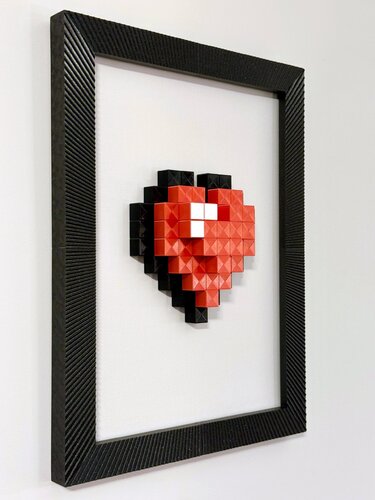 8-Bit Heart  - Wall art by Mihai Enescu, Other Media for Sale on Singulart