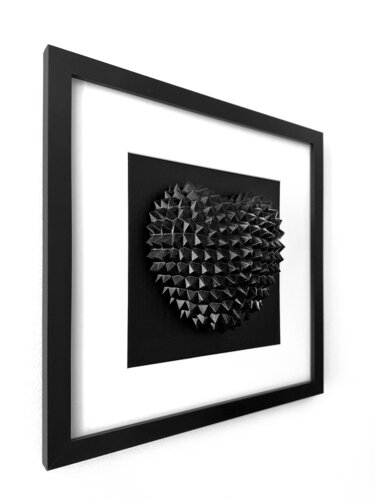 Obsidian Heart - Wall art small by Mihai Enescu, Other Media for Sale on Singulart