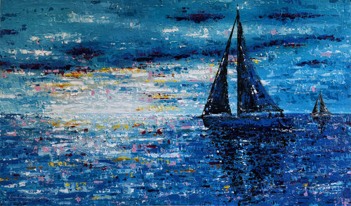 Il Tramonto de Linda Cavallero, Pintura a la venta en Singulart