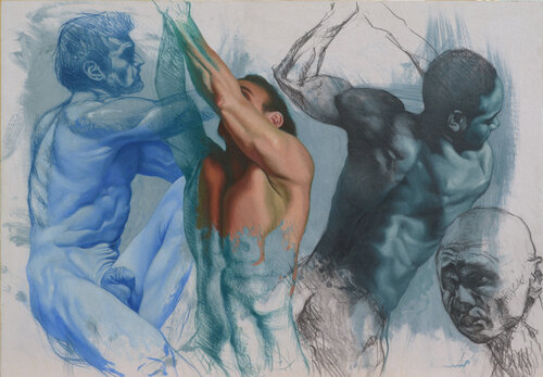 Interludio a figure by Marco Pascarella, Painting for Sale on Singulart