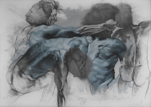 Interludio a figure van Marco Pascarella, Schilderij te koop op Singulart