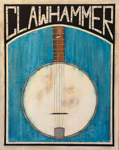 Clawhammer Banjo #1 by Stephanie Belinda Quinn, Painting for Sale on Singulart