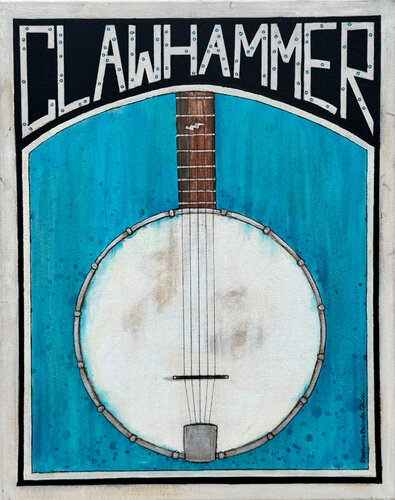 Clawhammer Banjo #1 di Stephanie Belinda Quinn, Pittura in vendita su Singulart