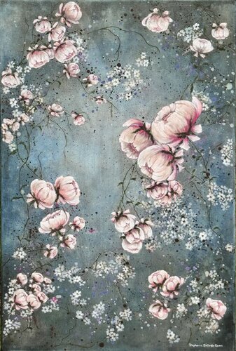 The Dance of the Peony par Stephanie Belinda Quinn, Peinture en vente sur Singulart