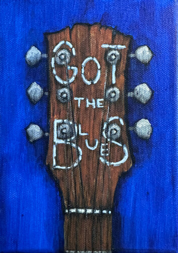 Got the Blues par Stephanie Belinda Quinn, Peinture en vente sur Singulart