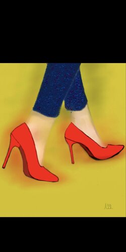 Tacones rojos von Miguel Sangüesa Alba, Digital kaufen auf Singulart