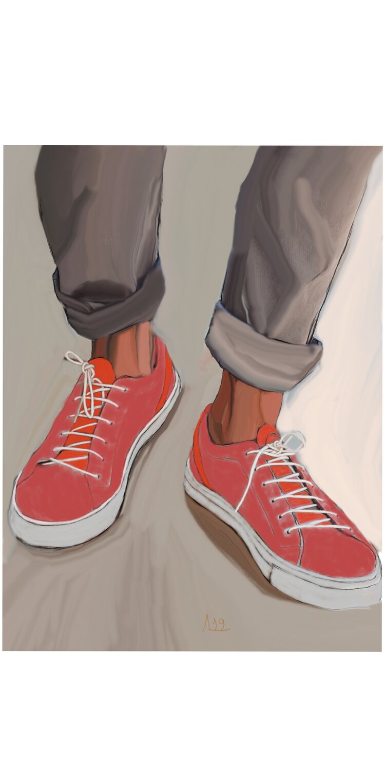 Zapatillas naranja Miguel Sangüesa Alba Digital zu verkaufen