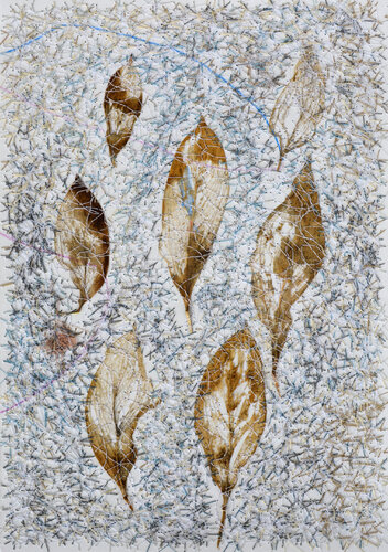 Citrus Leaves II (Herbarium Series - Malta) by Mira Podmanická, Work on Paper for Sale on Singulart