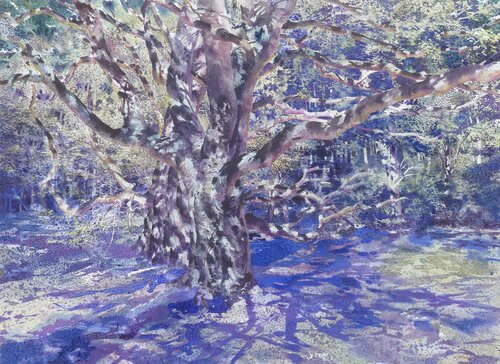 By condensation from a cloud of gasses and dust (Puy de Dôme, France) de David Forster, Pintura a la venta en Singulart