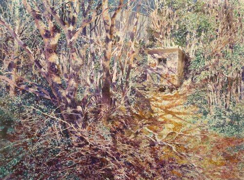 Likewise in the castle (Cournon d'Auvergne) par David Forster, Peinture en vente sur Singulart