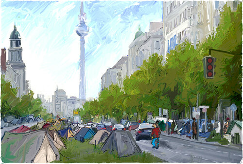 Berlin nach der Ampel von Hartmut Henschel, Druck kaufen auf Singulart