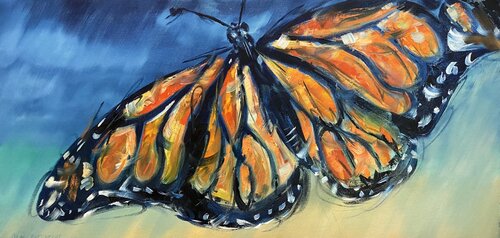 Monarch in the Sky par Alan Metzger, Peinture en vente sur Singulart