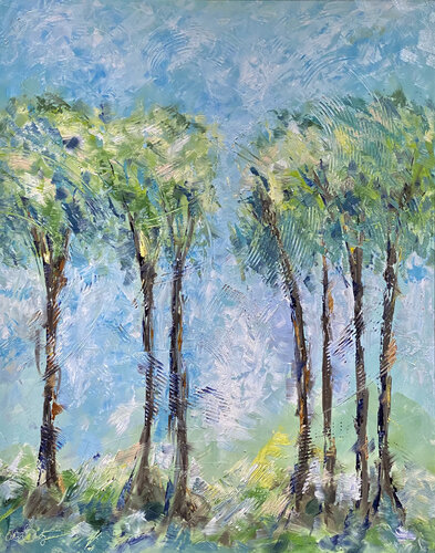 Seven Trees par Alan Metzger, Peinture en vente sur Singulart