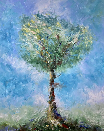 One Tree par Alan Metzger, Peinture en vente sur Singulart