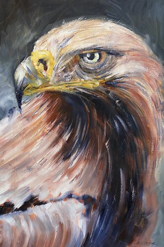 Golden Eagle by Alan Metzger, Painting for Sale on Singulart
