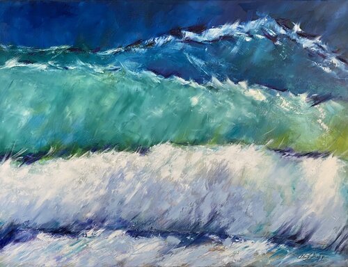 Stacked Wave by Alan Metzger, Painting for Sale on Singulart