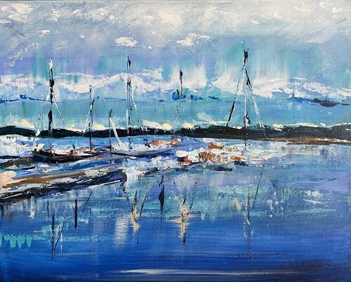 Beaufort Marina by Alan Metzger, Painting for Sale on Singulart