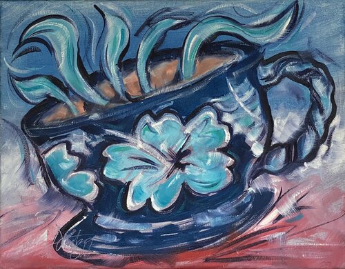 Java Flowers by Alan Metzger, Painting for Sale on Singulart