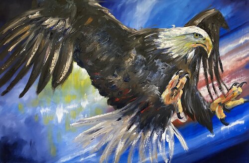 Our Eagle by Alan Metzger, Painting for Sale on Singulart