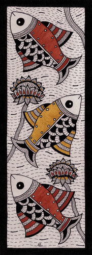 Three Fishes par Alex Litvin, Œuvre sur papier en vente sur Singulart