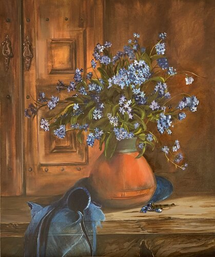 Vergissmeinnicht di Nathalie Eberle, Pittura in vendita su Singulart