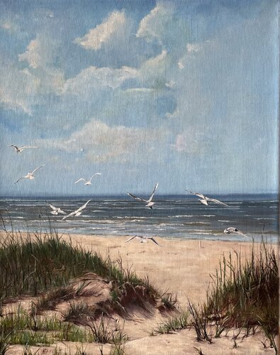 Jurmala in Summer, Lettland by Nathalie Eberle, Painting for Sale on Singulart
