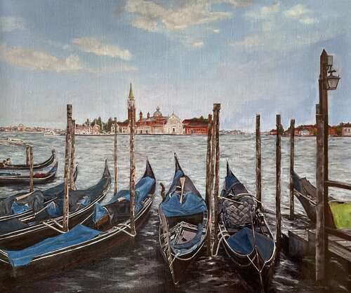 Venezia, San Marco Piazza Traveling around Italy by Nathalie Eberle, Painting for Sale on Singulart