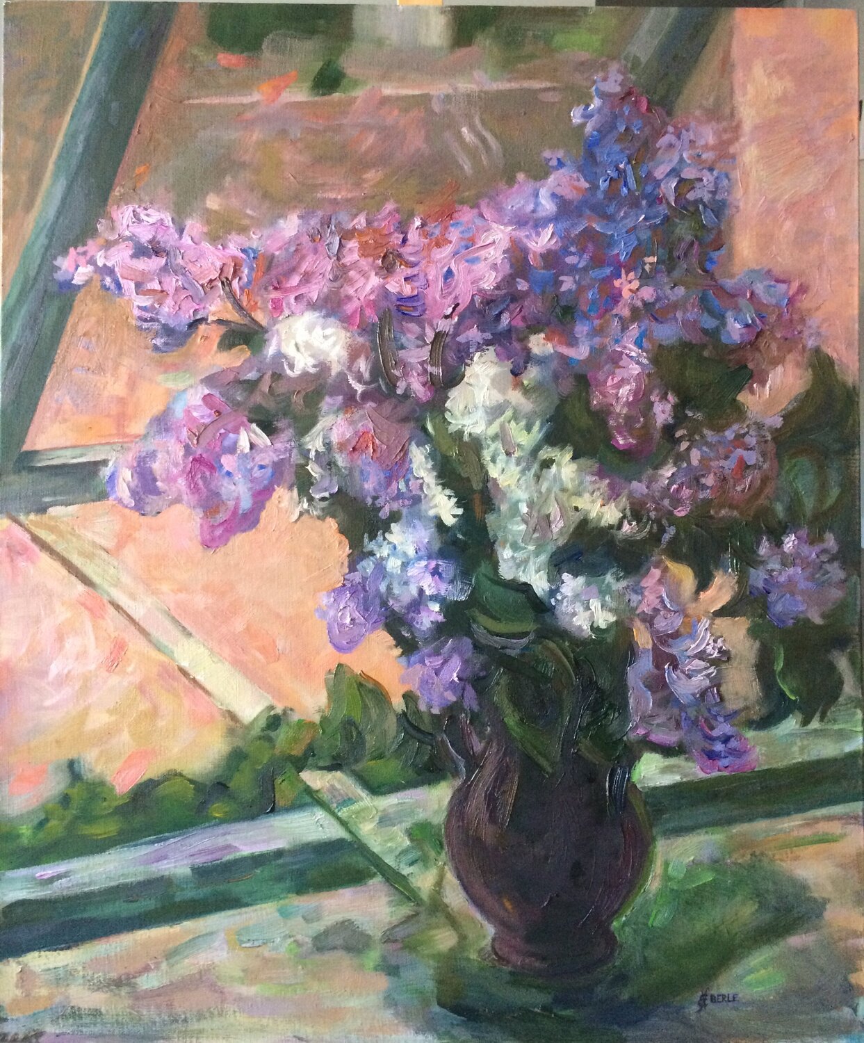 Flieder am Fenster Nathalie Eberle