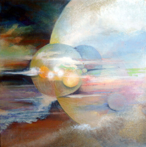 Another Galaxy di Sandy Clark, Pittura in vendita su Singulart