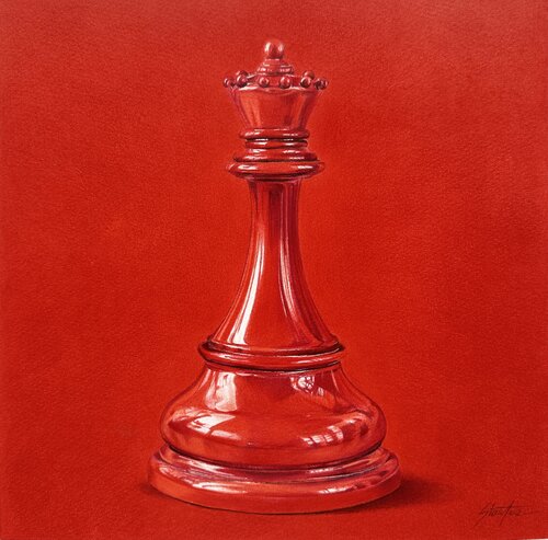 Vermilion Queen - Pencil drawing by Ana Stan, デッサン for Sale on Singulart
